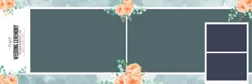 Timeless Karizma Wedding Album 12x36 PSD with Geometric Lines
