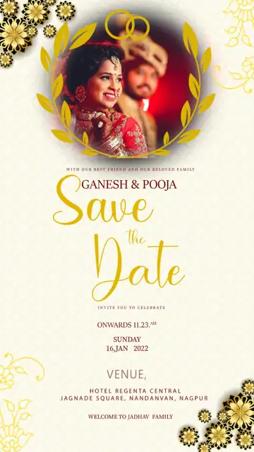 Timeless Lace Ornaments Wedding Invitation PSD