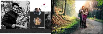 Timeless Lotus Design Wedding Album 12x36 PSD