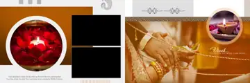 Timeless & Minimal Wedding Album 12x36 PSD with Temple Motif