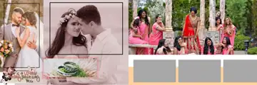 Timeless Pastel Clouds Wedding Album 12x36 PSD