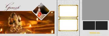 Timeless Temple Motif Wedding Album 12x36 PSD