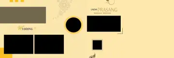 Traditional & Bright Wedding Album 12x36 PSD with Bokeh Lights