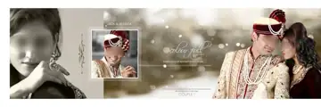 Traditional & Dreamy Wedding Album 12x36 PSD with Vintage Frame