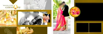 Traditional & Fresh Wedding Album 12x36 PSD with Lotus Design