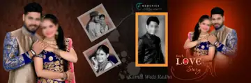 Traditional & Modern Wedding Album 12x36 PSD with Kolam Pattern