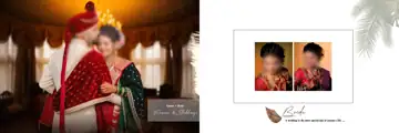 Traditional Peacock Art Indian Wedding Album 12x36 PSD