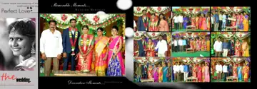 Traditional Silk Texture Reception Wedding Album 12x36 PSD