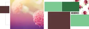 Traditional & Soft Pastel Wedding Album 12x36 PSD with Damask Texture