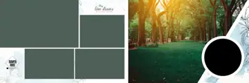 Traditional & Soft Pastel Wedding Album 12x36 PSD with Pastel Clouds