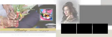 Vibrant Album 12x36 PSD for Indian Wedding – Gold Frame