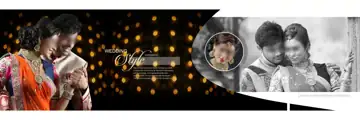 Vibrant & Cinematic Wedding Album 12x36 PSD with Kolam Pattern