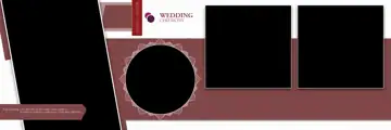 Vibrant & Floral Wedding Album 12x36 PSD with Watercolour Splash