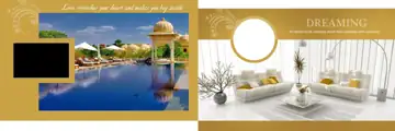 Vibrant & Fresh Wedding Album 12x36 PSD with Bokeh Lights