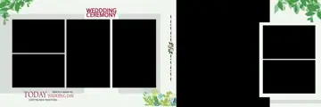 Vibrant & Premium Wedding Album 12x36 PSD with Pastel Clouds
