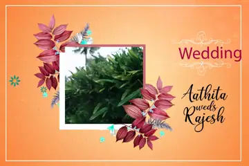 Vibrant Royal Arch Indian Wedding Album Cover 12x18 PSD