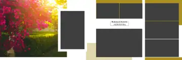 Vibrant & Traditional Wedding Album 12x36 PSD with Lotus Design