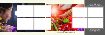Vibrant Wedding Album 12x36 PSD with Temple Motif