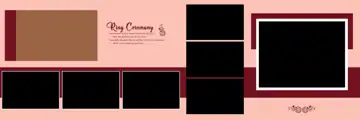 Wedding Album 12x36 PSD – Charming Floral Border Design
