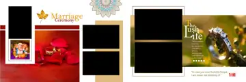 Wedding Album 12x36 PSD – Cinematic Kolam Pattern Design