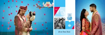 Wedding Album 12x36 PSD – Elegant Peacock Art Design
