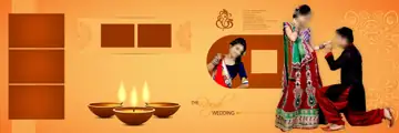 Wedding Album 12x36 PSD – Fresh Bokeh Lights Design