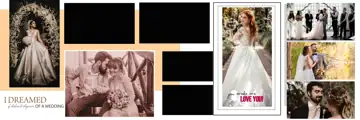 Wedding Album 12x36 PSD – Golden Royal Arch Design