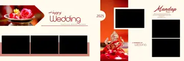 Wedding Album 12x36 PSD – Luxury Paisley Pattern Design