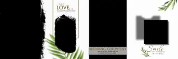 Wedding Album 12x36 PSD – Modern Brush Strokes Design