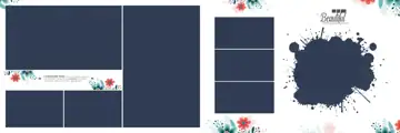 Wedding Album 12x36 PSD – Modern Geometric Lines Design