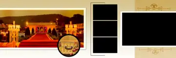 Wedding Album 12x36 PSD – Ornate Pastel Clouds Design