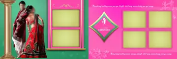 Wedding Album 12x36 PSD – Ornate Rose Petals Design
