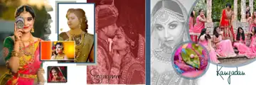 Wedding Album 12x36 PSD – Soft Pastel Floral Border Design