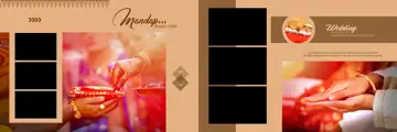 Wedding Album 12x36 PSD – Traditional Pastel Clouds Design