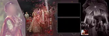 Wedding Album 12x36 PSD – Vibrant Brush Strokes Design