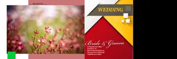 Wedding Album Background PSD in Grand Geometric Lines Style