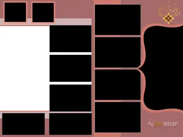 Wedding Album Cover 20x30 PSD – Cinematic Geometric Lines Design