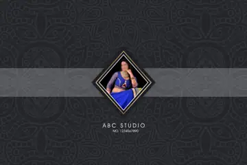 Wedding Album Cover PSD – Grand Kolam Pattern Design