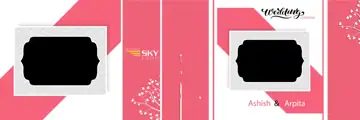 Wedding Album Cover PSD in Grand Lace Ornaments Style