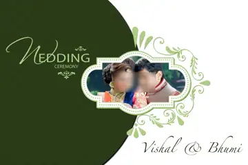 Wedding Album Cover PSD in Timeless Damask Texture Style