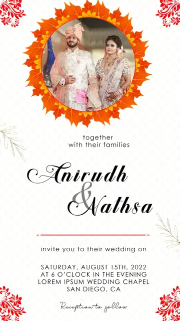 Wedding Invitation PSD – Modern Paisley Pattern Design