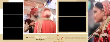 Wedding Photo Album 14x36 PSD – Grand Rose Petals Design