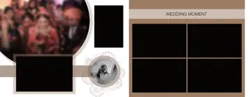 Wedding Photo Album 14x36 PSD – Soft Pastel Watercolour Splash Design
