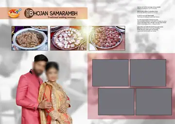 Wedding Photo Album 17x24 PSD – Artistic Rose Petals Design