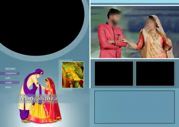 Wedding Photo Album 17x24 PSD – Bright Brush Strokes Design