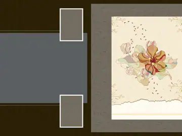 Wedding Photo Album 18x24 PSD – Traditional Brush Strokes Design