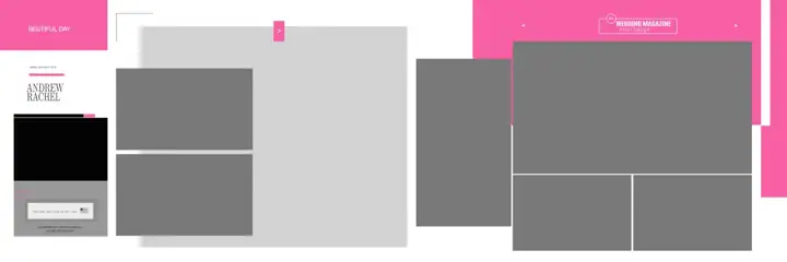 Wedding Album 12x36 PSD – Artistic Brush Strokes Design
