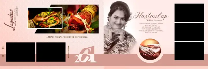 Wedding Album 12x36 PSD – Charming Brush Strokes Design