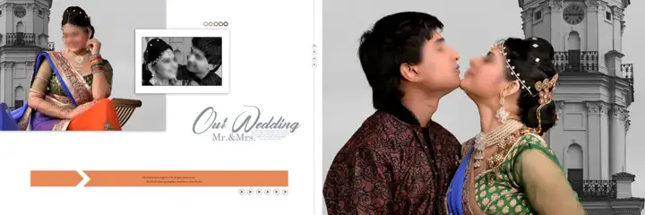 Wedding Album 12x36 PSD – Cinematic Temple Motif Design