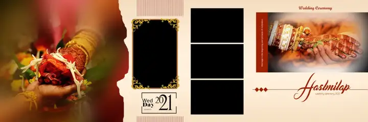 Wedding Album 12x36 PSD – Classic Glitter Accents Design